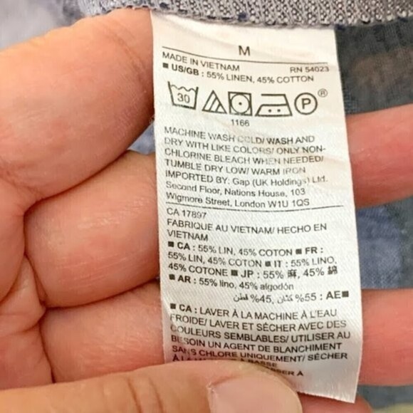 GAP Chambray One Piece Sleeveless Wide Leg Capri Summer Romper Jumpsuit - Picture 13 of 16